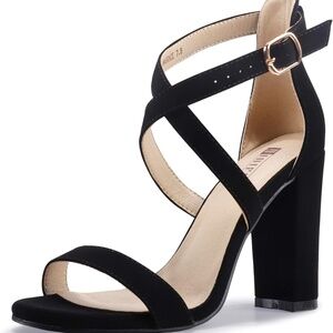 Black wedge stiletto Heel